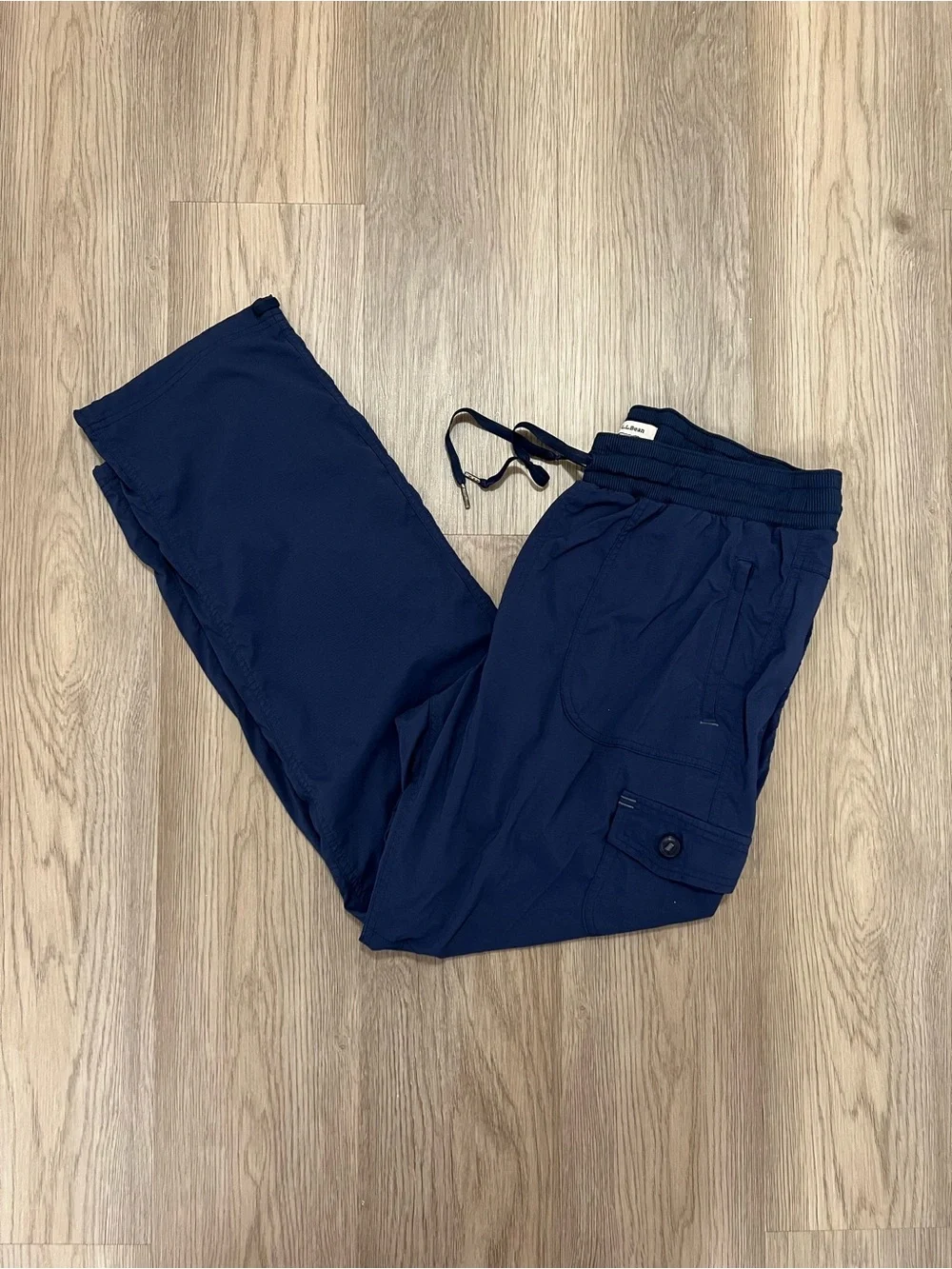 L.L. Bean Vista Camp Ripstop Navy Hiking Pants Size XL Style 292741